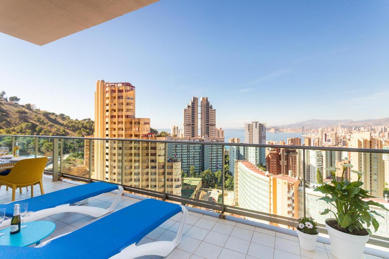 Skyline 10 Gran Terraza Privada Con Vistas Espectaculares Apartamento Benidorm Exterior foto