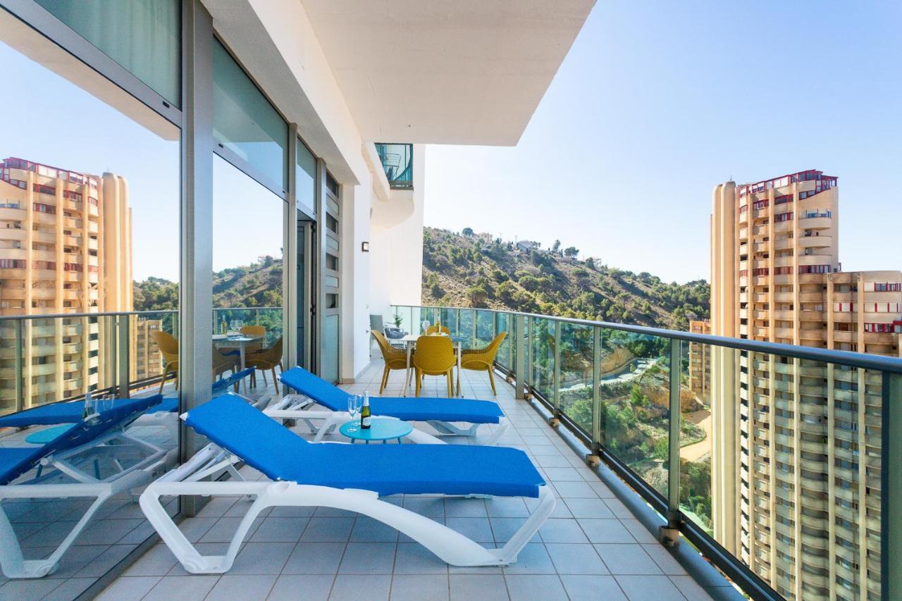 Skyline 10 Gran Terraza Privada Con Vistas Espectaculares Apartamento Benidorm Exterior foto